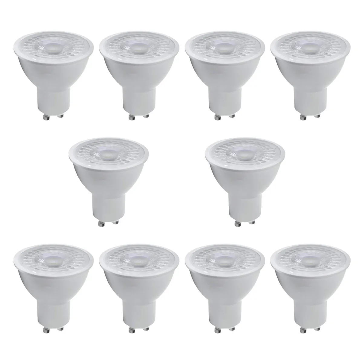 MEGABRIGHT - Pack 10 Ampolletas LED Dimeable GU-10 5.5 W