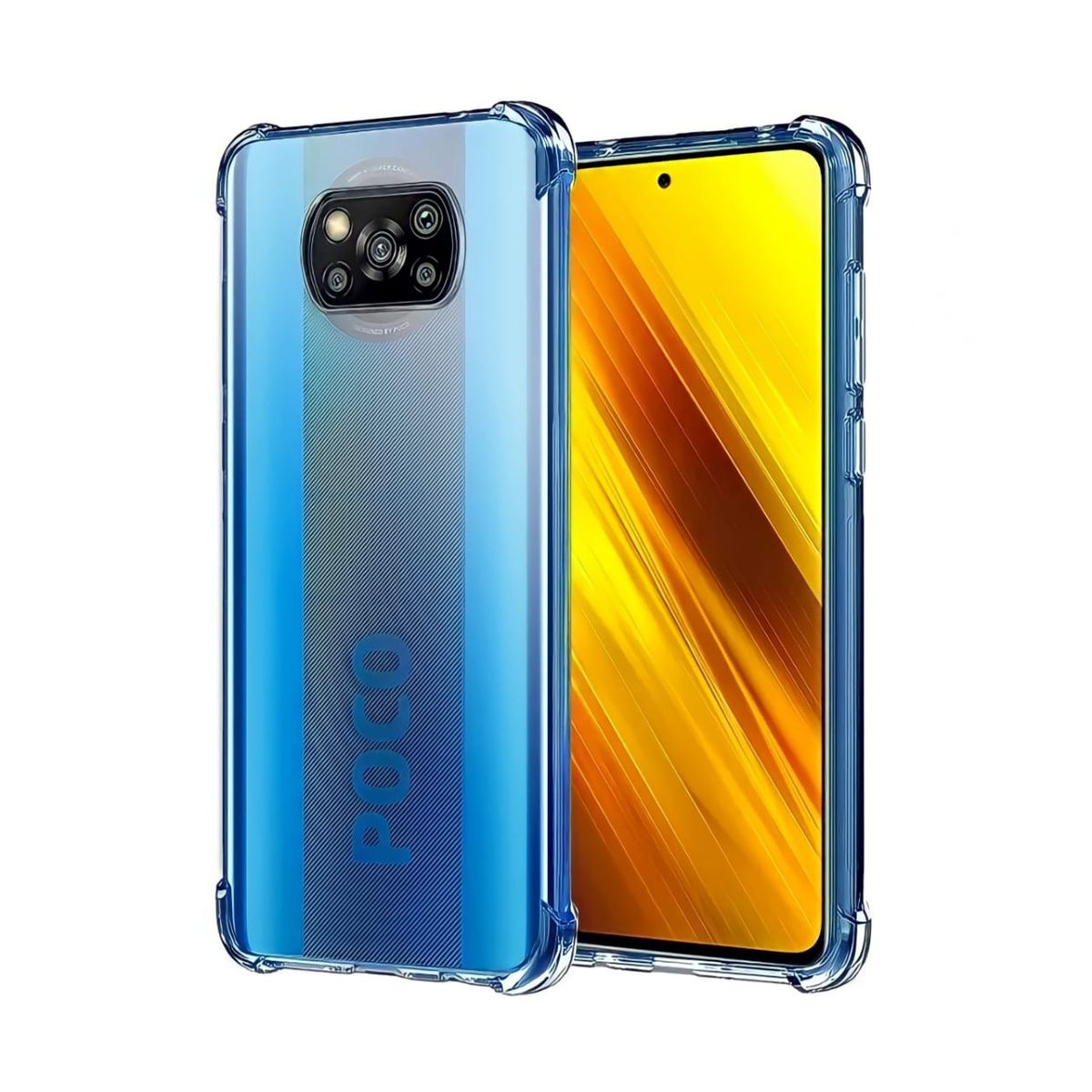 GENERICO - CARCASA PARA XIAOMI POCO X3  PRO TRANSPARENTE ANTIGOLPE
