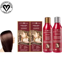 SURYA BRASIL - Pack Henna castaño oscuro shampoo acondicionador Fijación color