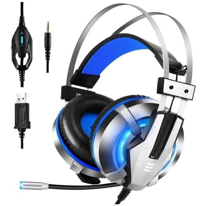 DM - AUDIFONO EKSA E800 BLUE GAMER 3.5 - USB