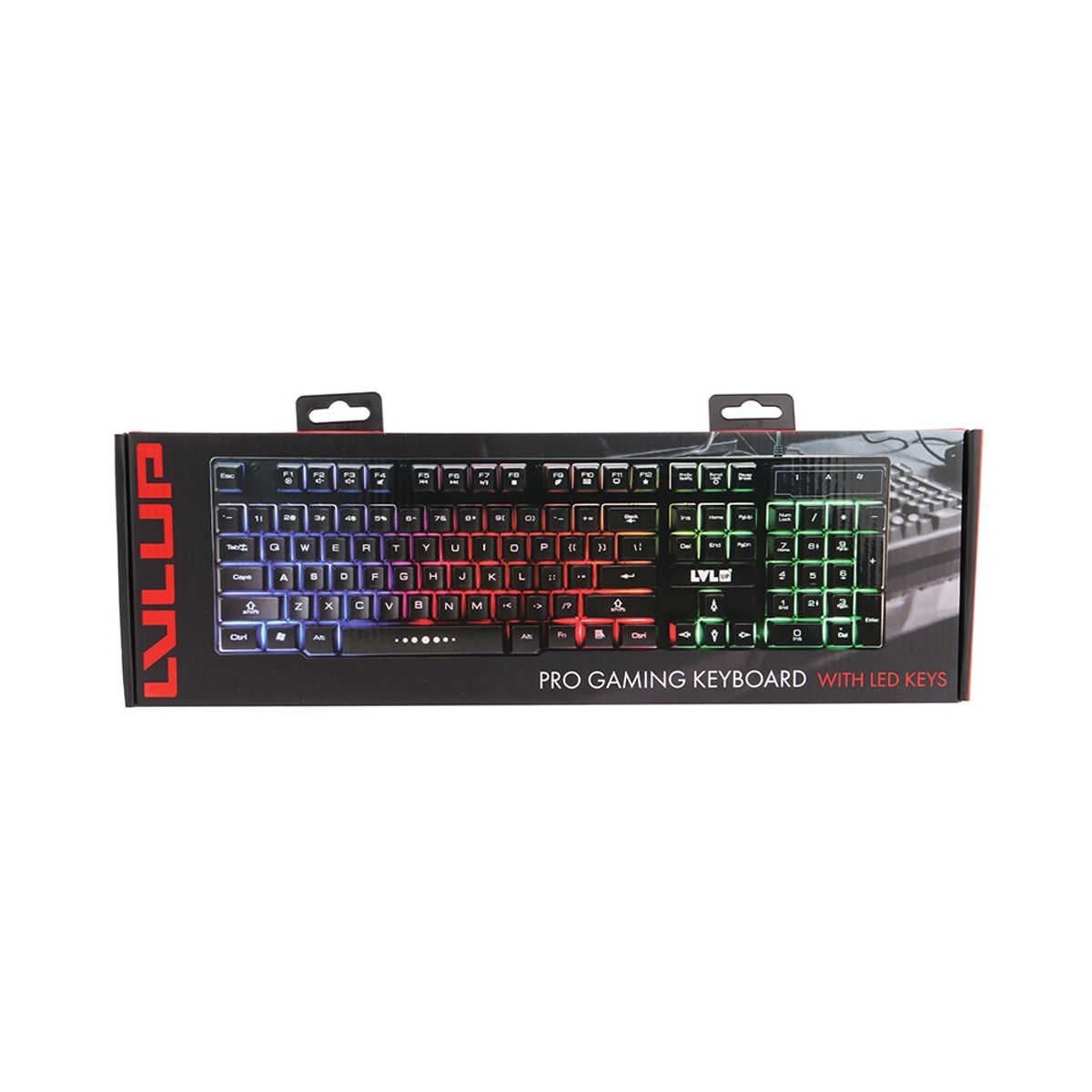 LVLUP - Teclado Gaming Rainbow Light Up 18