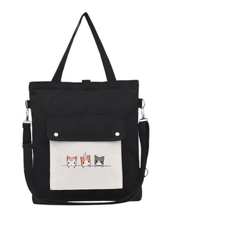 BJ HOGAR - Bolso Mochila Gato Color Negro