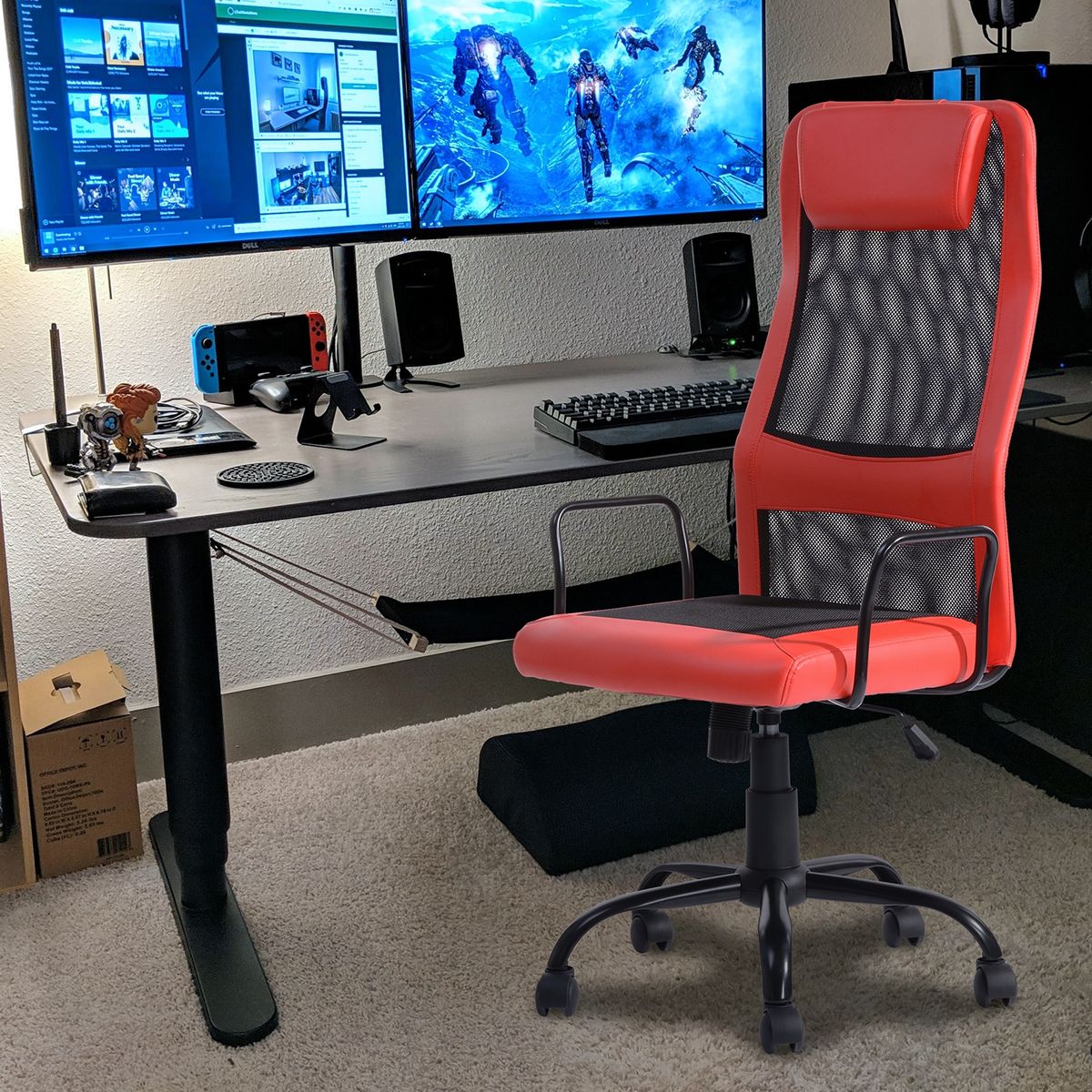 NOVAHUS - SILLA GAMER MESH II Rojo