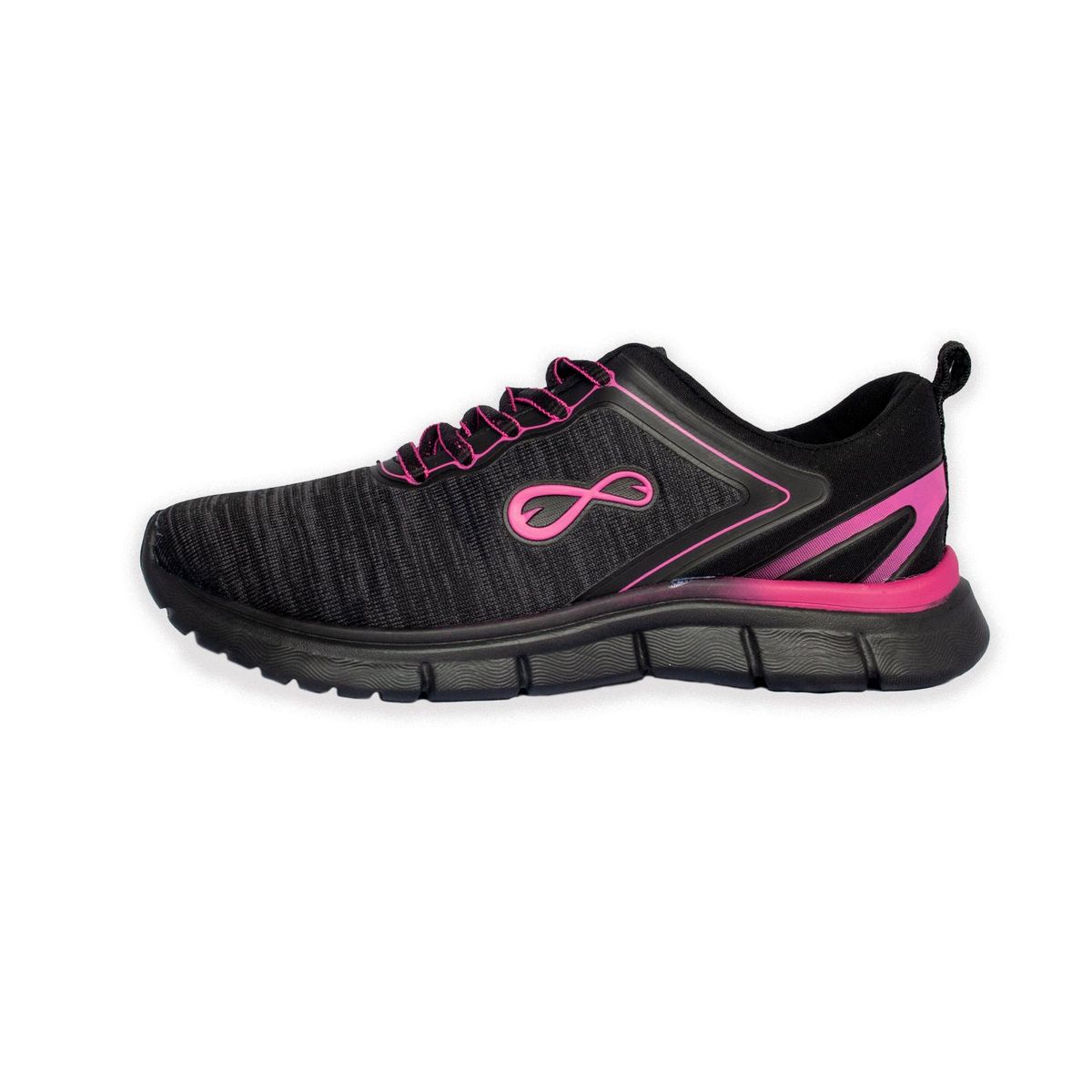 FURIA - Zapatillas Loja Negro Fucsia Mujer Furia.