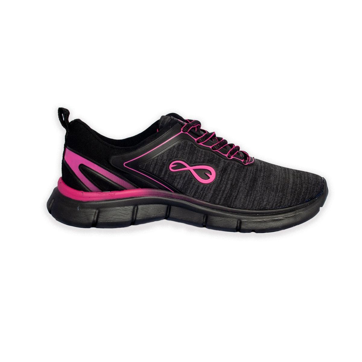 FURIA - Zapatillas Loja Negro Fucsia Mujer Furia.