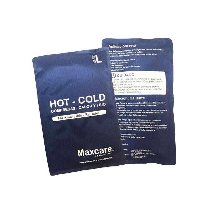 MAXCARE - Compresa Gel Frio Calor Grande 27 X 17 MAXCARE