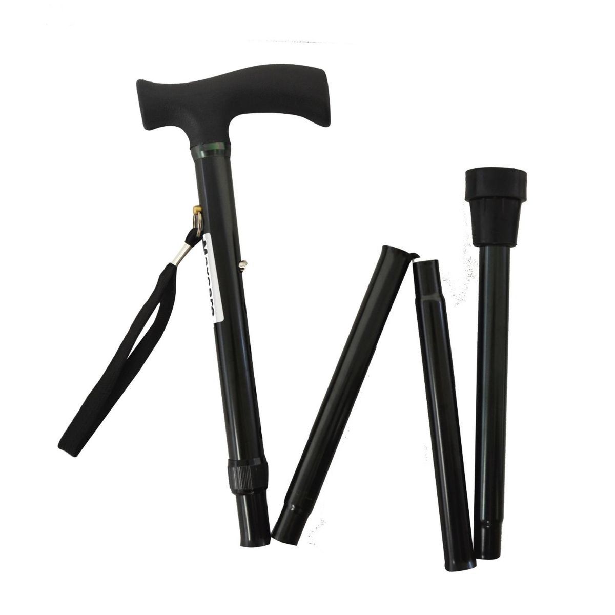 MAXCARE - Baston Plegable Negro Nuevo Mango MAXCARE