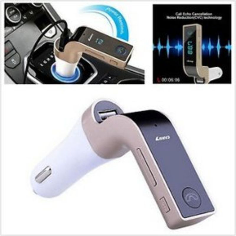 GENERICO - 2 transmisores fm g72 bluetooth-multicolor 