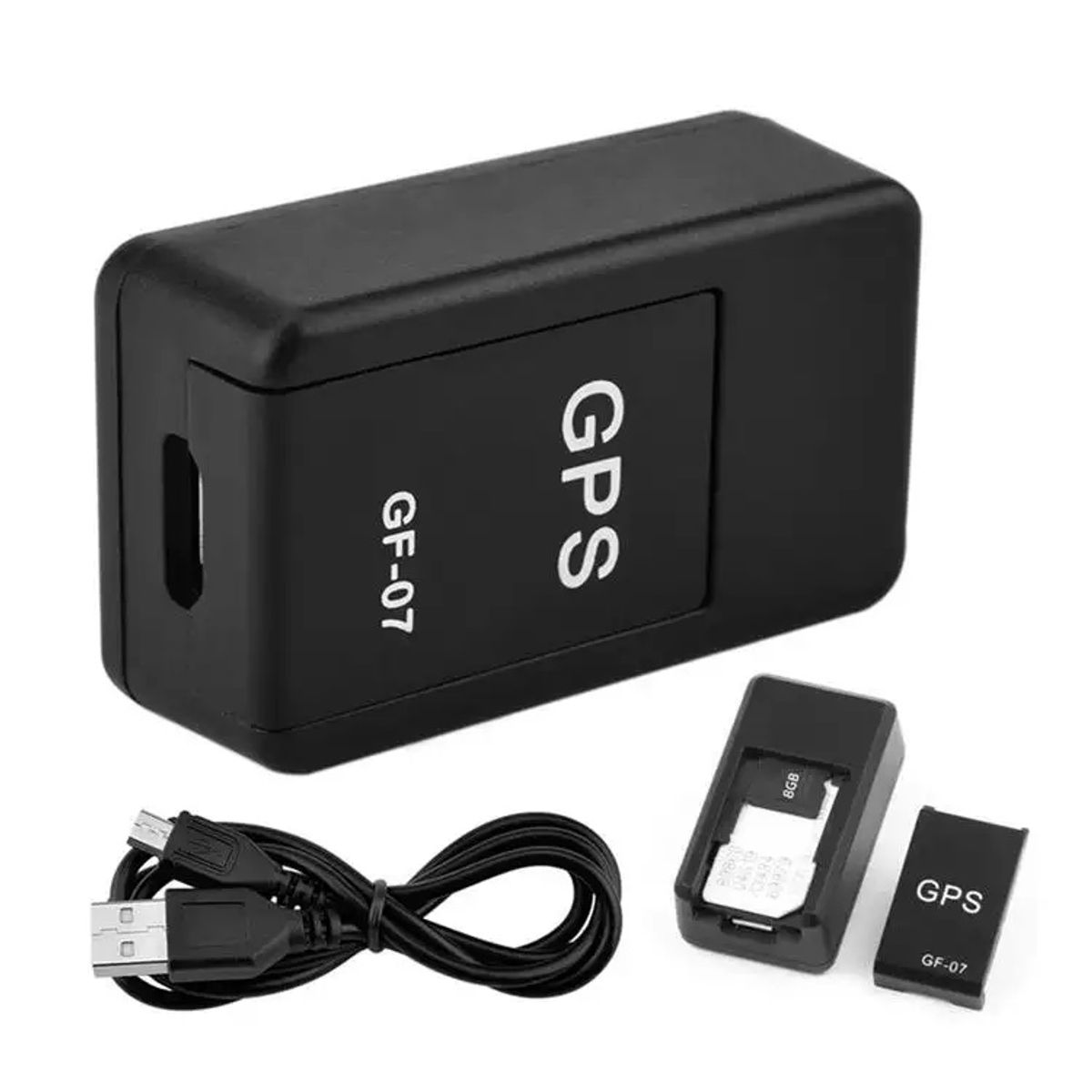 GENERICO - Mini Rastreador GPS Magnético Compatible con Tarjeta SIM Ideal para Vehículos Personas y Mascotas