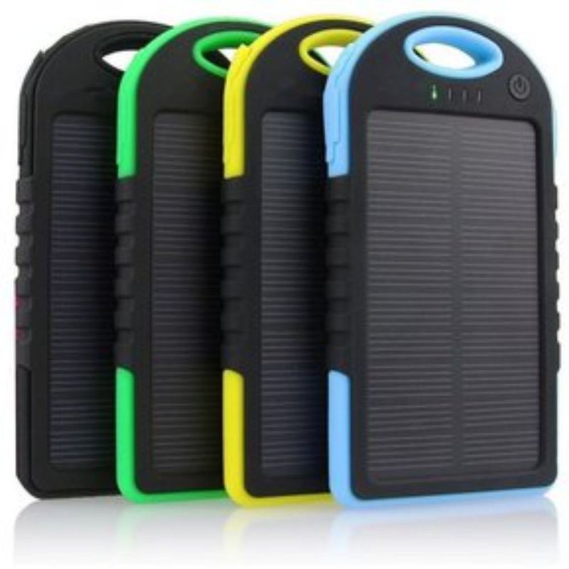 GENERICO - Cargador solar portátil impermeable 5000 mah-negro 