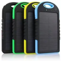 GENERICO - Cargador solar portátil impermeable 5000 mah-negro