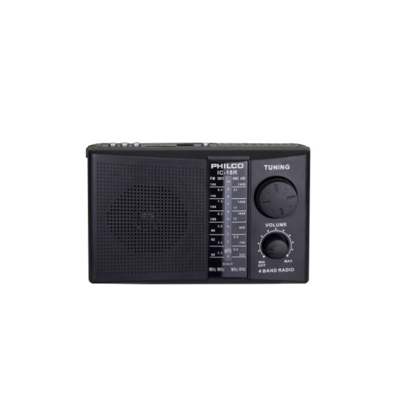 PHILCO - Radio 4 Bandas Recargable IC-18R USB SD Philco PHILCO
