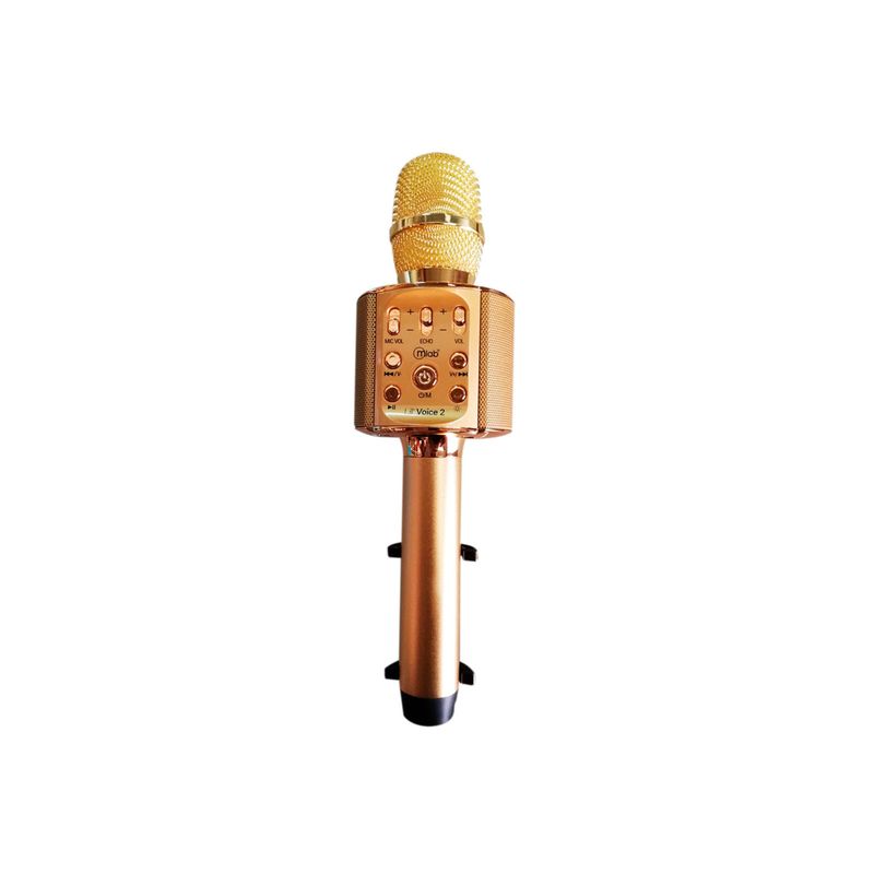 MLAB - Micrófono Karaoke Mlab Voice 2 Led Soporte Metal 8912 MLAB