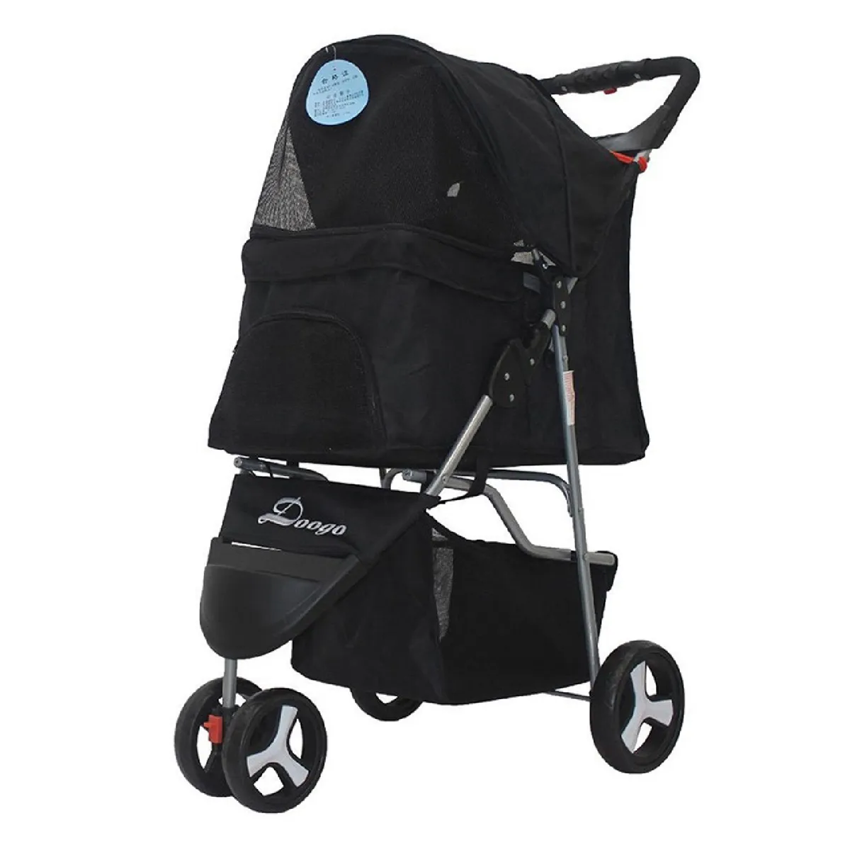 GENERICO - Coche Paseo Mascota Plegable Portatil 3 Ruedas