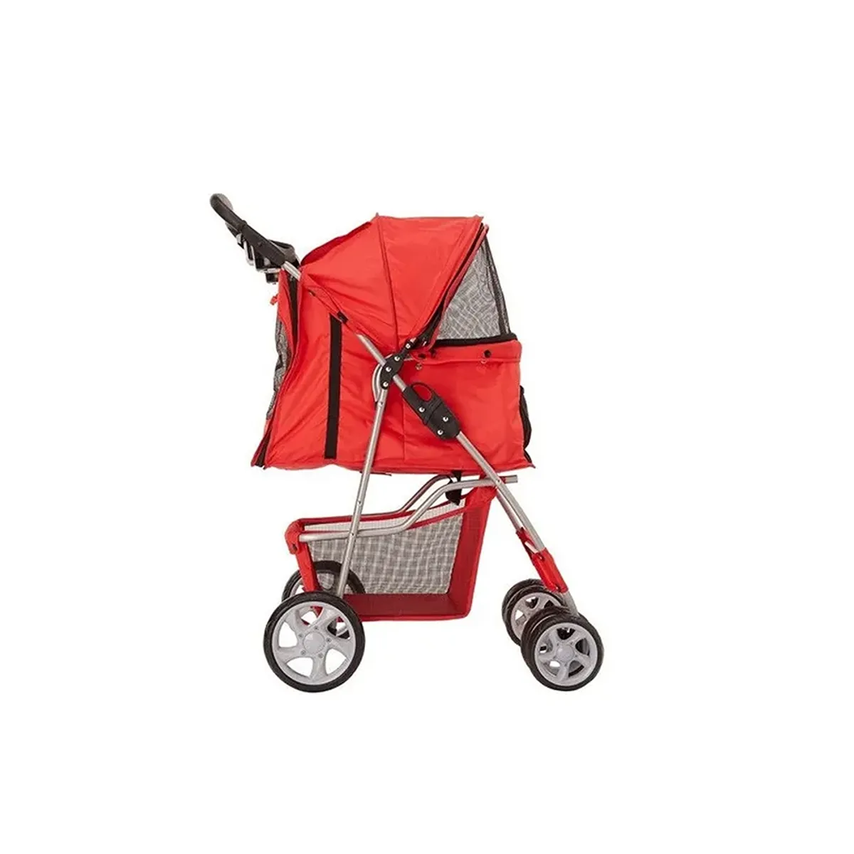 GENERICO - Coche Paseo Mascota Plegable Portatil 4 Ruedas