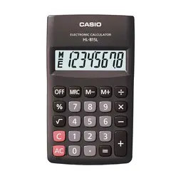 CASIO - Calculadora HL-815L-BK 8 dígitos