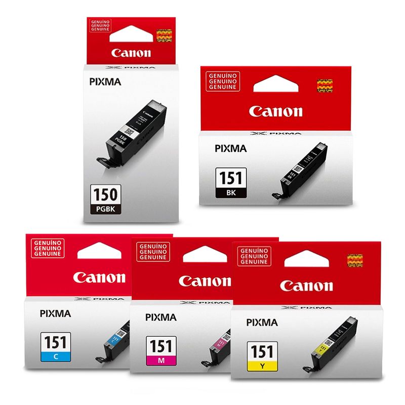 CANON - 5 Tintas Canon Genuinas Pgi150 pgbk Cli151 bkcmy Ip7210 Ix6810 Civa