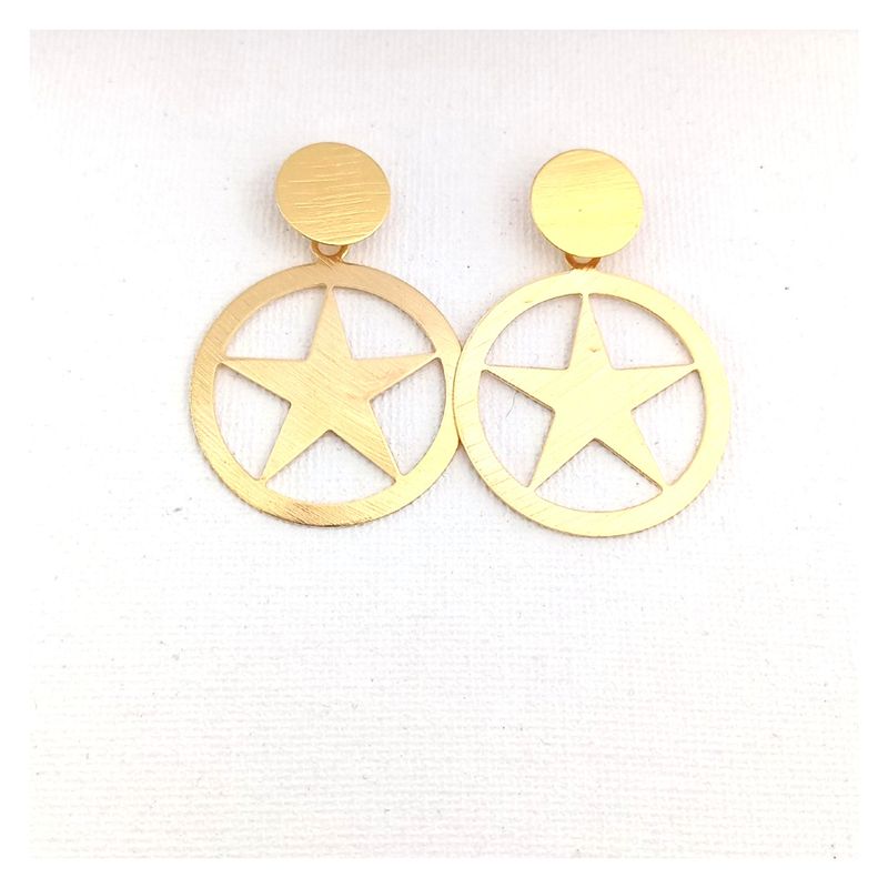 LILY JOYAS - Aros Estrellas Enchapado en Oro