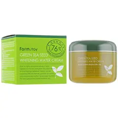 FARMSTAY - Crema aclarante con 76 té verde y niacinamida 100ml Cosmética Coreana.-