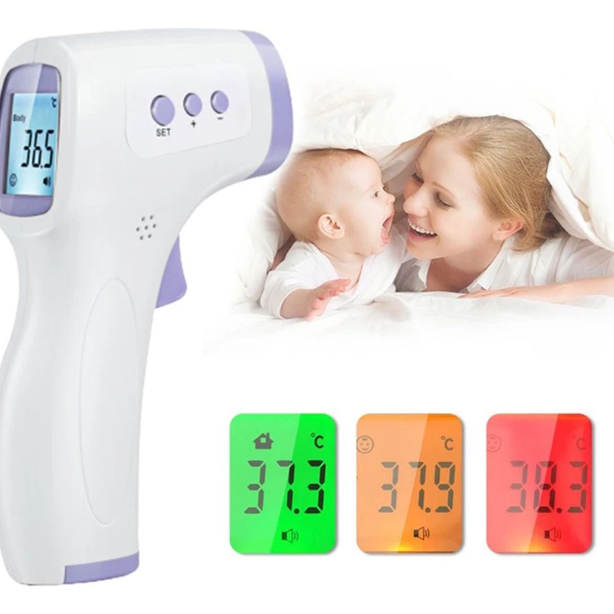 GENERICO - Termometro Infrarrojo Digital Sin Contacto Bebe Adulto