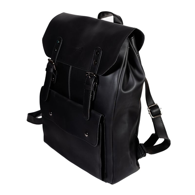 SANTINI - MOCHILA BLACK CUERO VEGANO