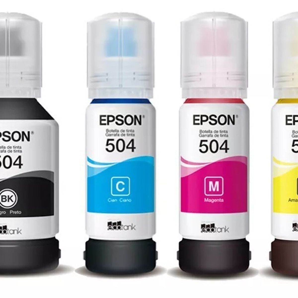 EPSON - 4 Tintas Epson T 504 Genuinas  L4150 L4160 L6191 L6161