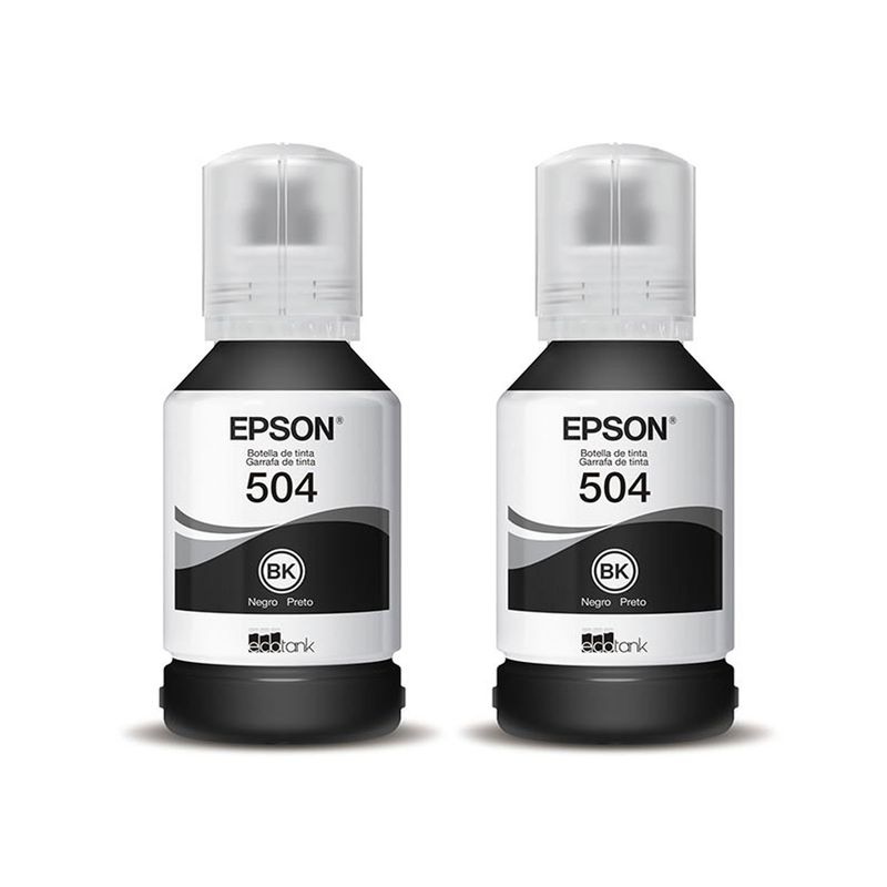EPSON - 2 Tintas Epson T504 Negras Genuinas L4150 L4160 L6191 L6161
