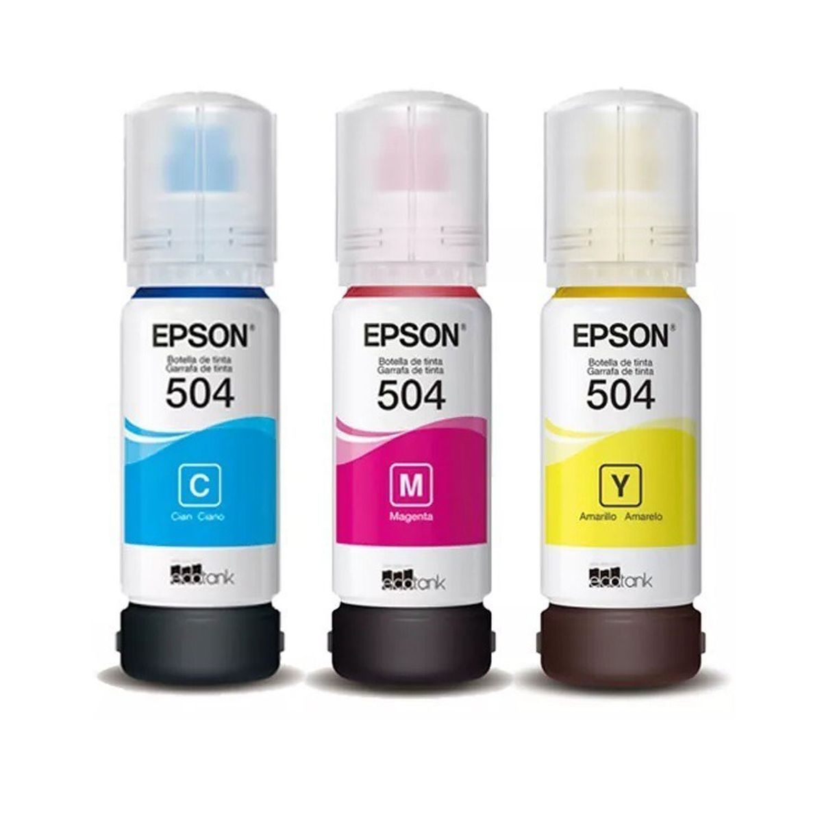 EPSON - 3 Tintas Epson Genuinas T504 CY/MA/YE L4150 L4160 L6191 L6161 C/IVA