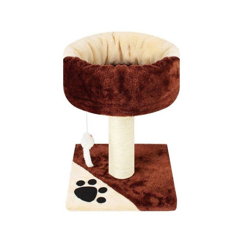 GENERICO - Torre Rascador Para Gatos con Camita 41cm