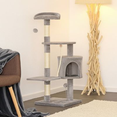 Imagen 2 del producto Rascador Para Gato Torre Grande 3 Niveles 112 cm + Cuerda