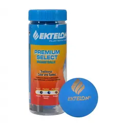Ektelon - PELOTA DE RACQUETBALL PREMIUN SELECT AZUL X3