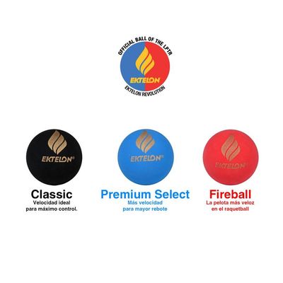 Imagen 2 del producto PELOTA DE RACQUETBALL PREMIUN SELECT AZUL X3