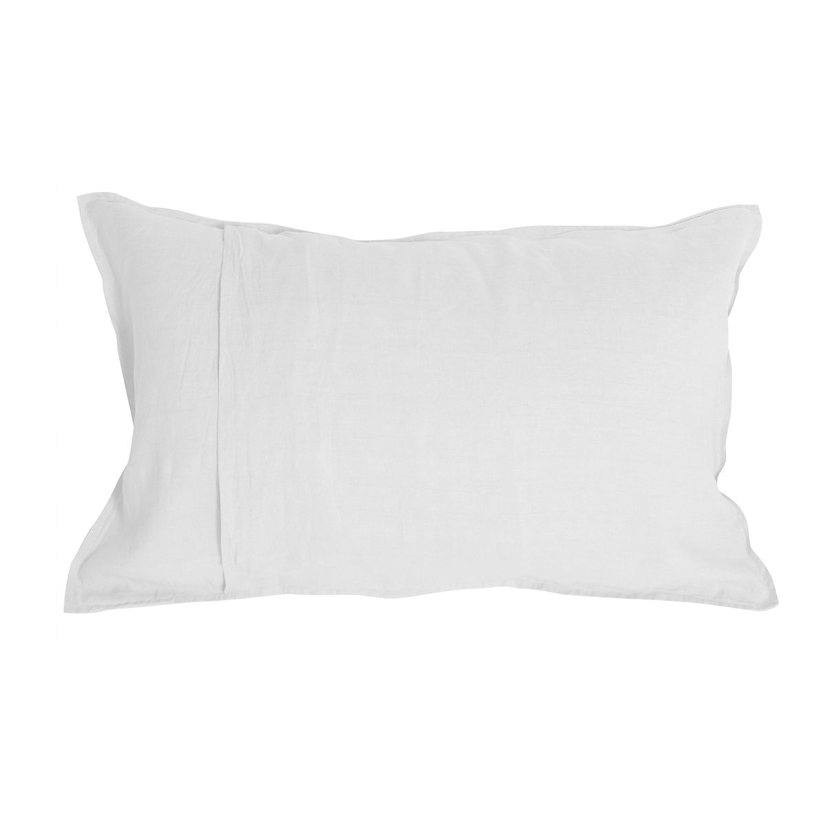 NATURALINO - Set 2 Fundas de Almohada Lino - 50x70 cm - Blanco - Naturalino