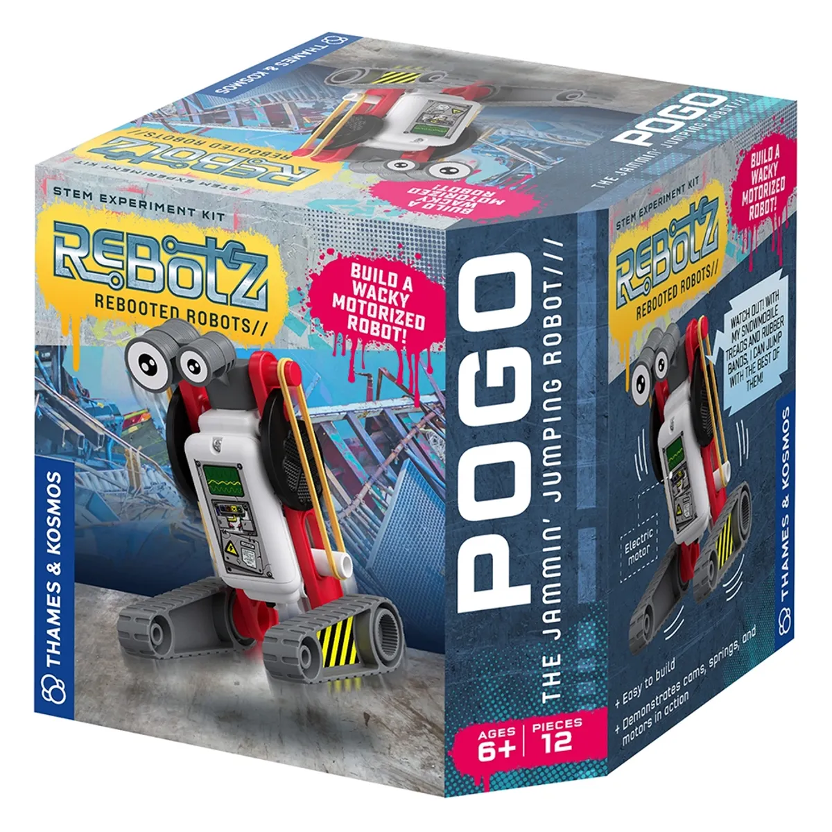 THAMES AND KOSMOS - THAMES ROBOT - REBOTZ POGO THE JAMMIN JUMPING ROBOT
