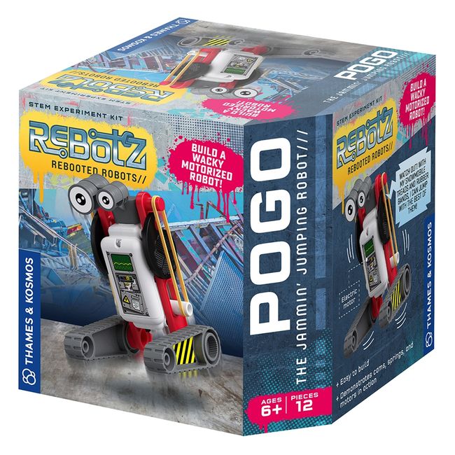 THAMES AND KOSMOS - THAMES ROBOT - REBOTZ POGO THE JAMMIN JUMPING ROBOT