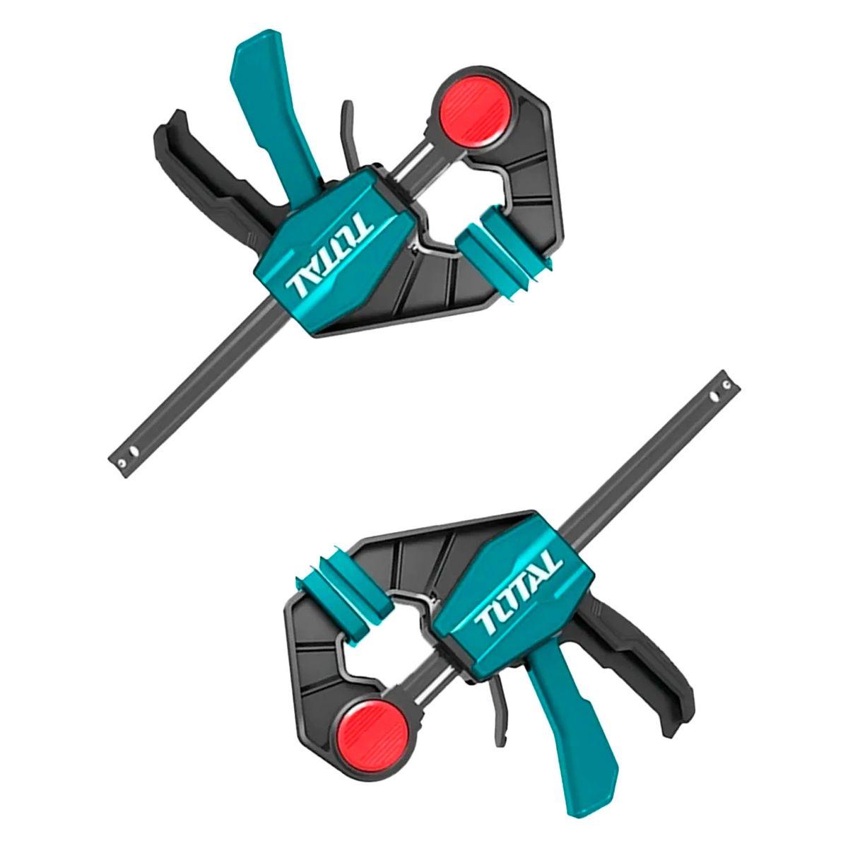 TOTAL TOOLS - Pack 2 Prensa Rapida Madera Carpintero 18 Pulgadas