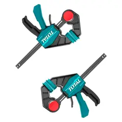 TOTAL TOOLS - Pack 2 Prensa Rapida Madera Carpintero 18 Pulgadas
