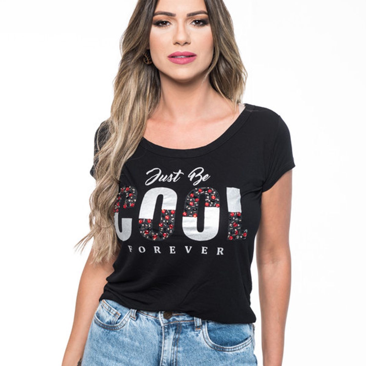 ROCK CAVIAR - POLERA MC PEDRERIA COOL BLACK RC-13