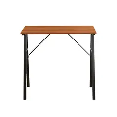 NOVAHUS - Escritorio con Base de Metal 74x48x80 cm Negro