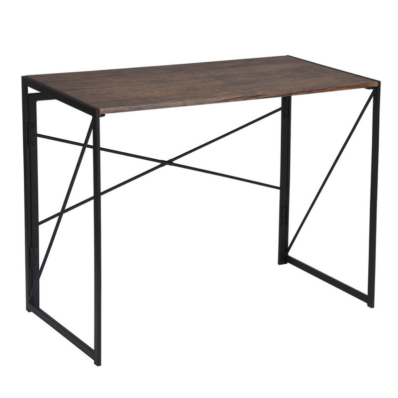 NOVAHUS - Escritorio Iron Mesa de Arrimo Plegable Negro