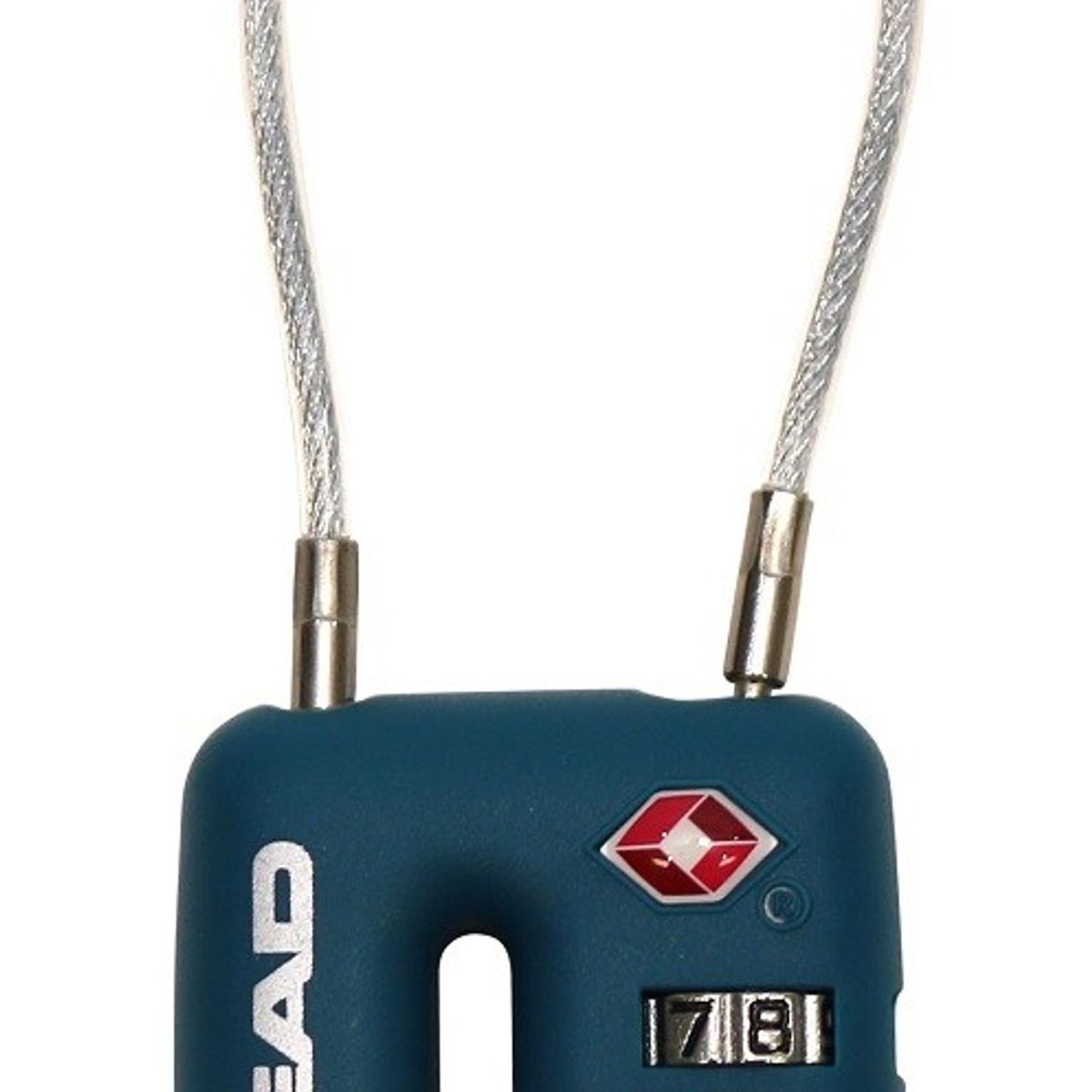 HEAD - Candado Viaje Cable Tsa Petroleo Head