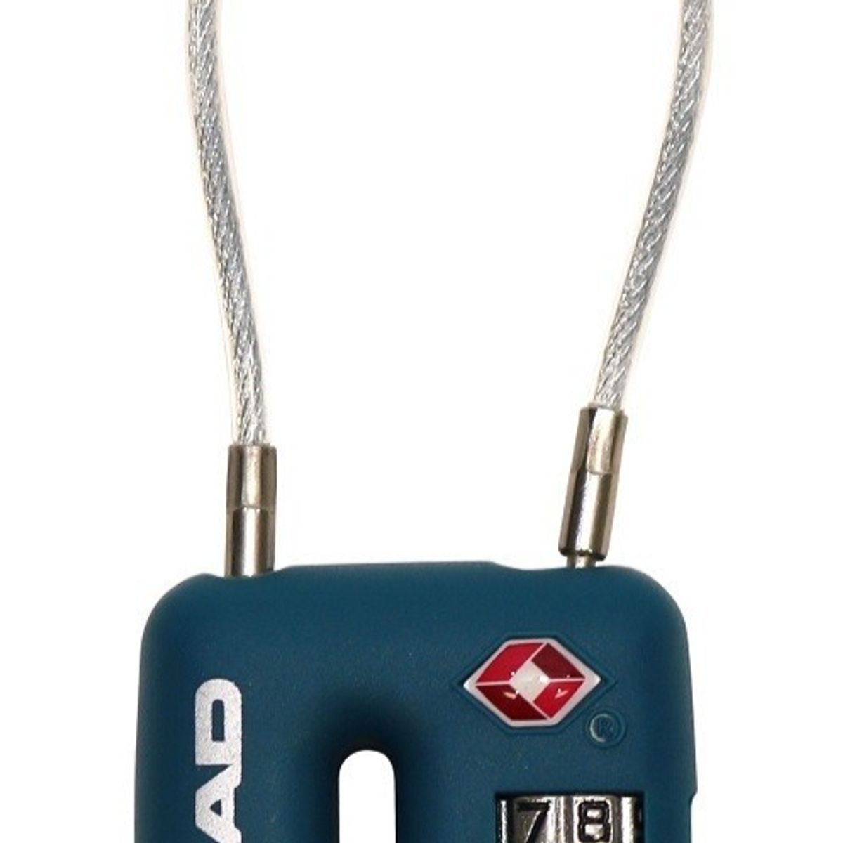 HEAD - Candado Viaje Cable Tsa Petroleo Head