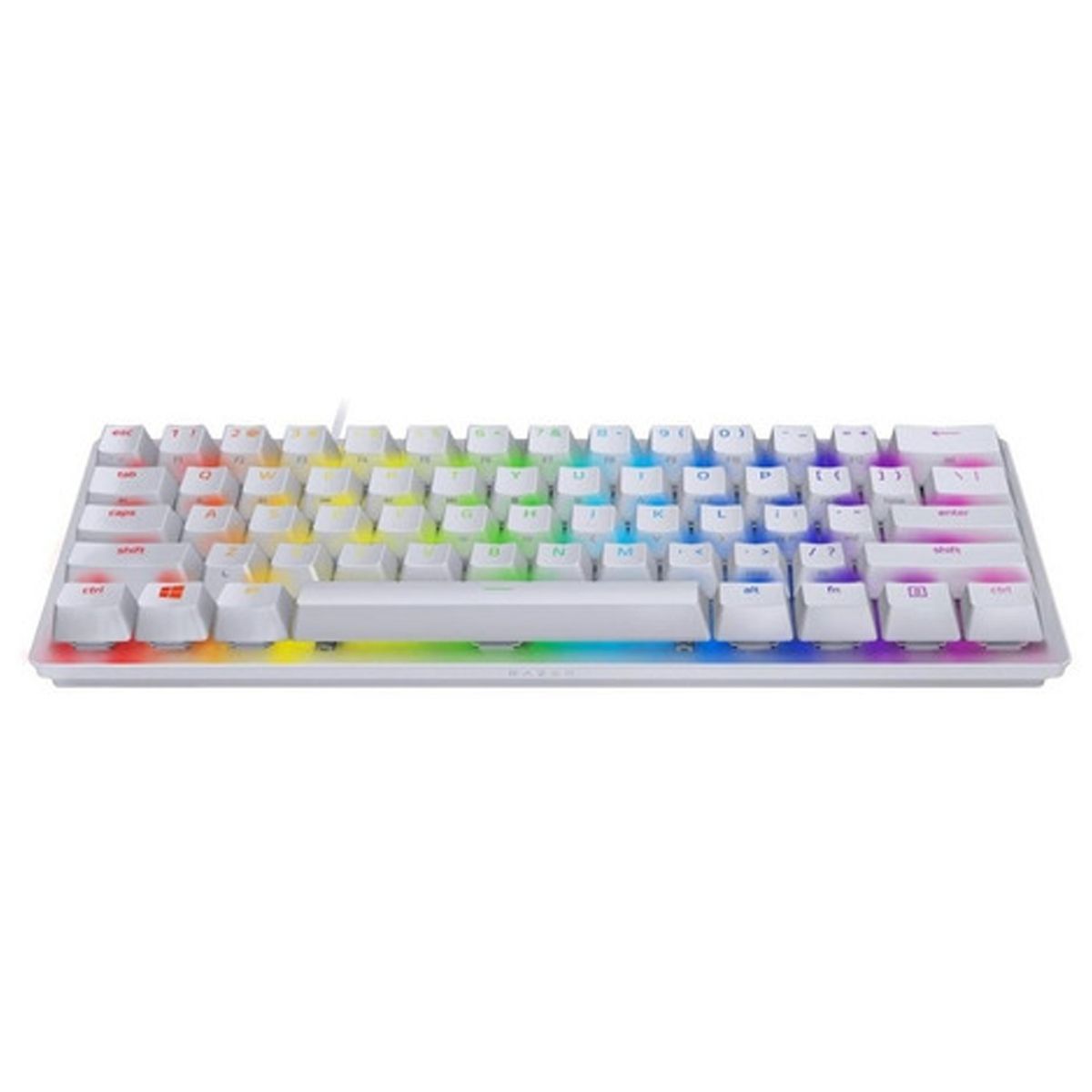 RAZER - Teclado Mecanico Razer Huntsman Mini White Ingles Sw Purple