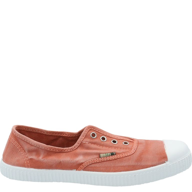Zapatilla Algodón Orgánic Mujer Greece Naranja