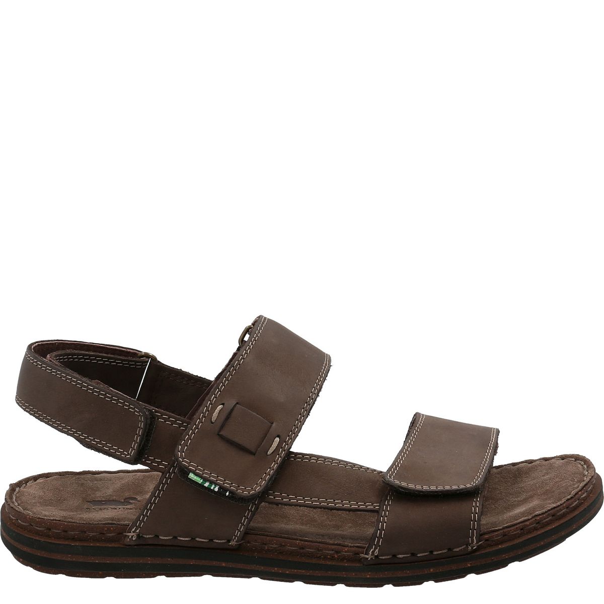 ROCKFORD - Sandalia Cuero Hombre Seba Café Oscuro ROCKFORD