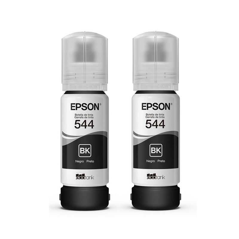 EPSON - 2 Tintas Epson Genuinas T544 Bk L1110 L3110 L3150 L5190 C/iva