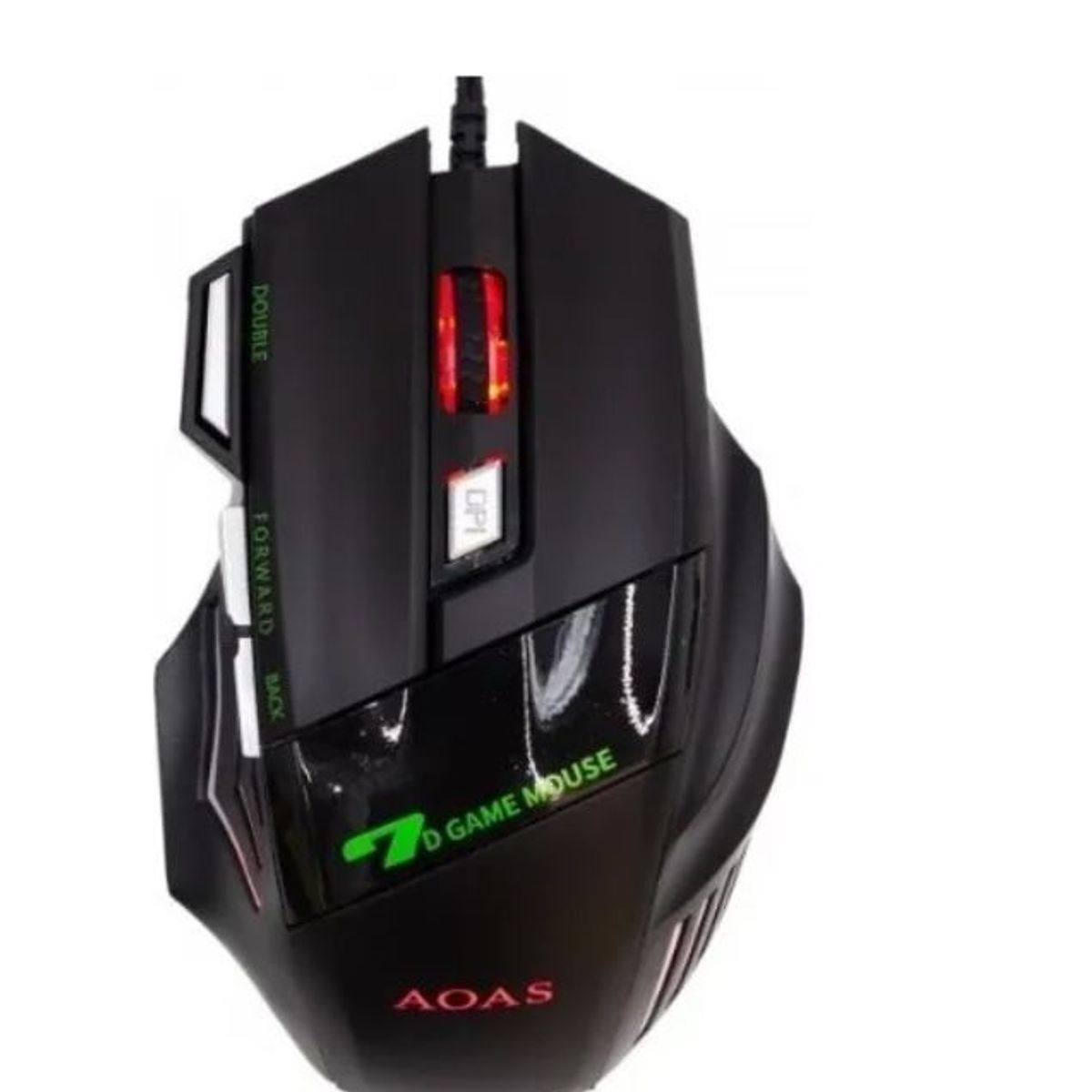 GENERICO - Mouse Gamer AOAS K90 Led Ergonomico 3200DPI 18mts Cable RGB