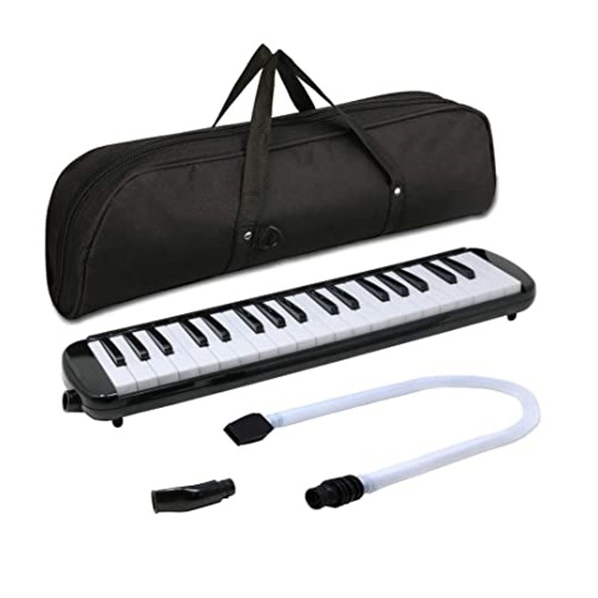 FUSSEN - Melódica 37 Teclas Negra Con Estuche Fussen.