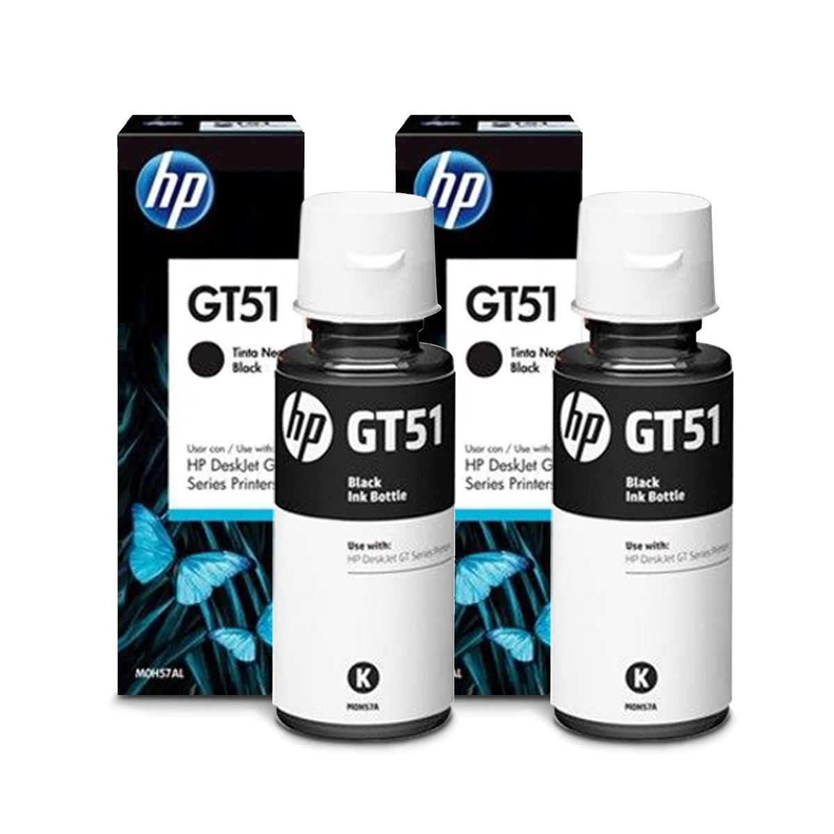 HP - 2 Tintas Genuinas Hp Gt53 Negros  Ink Tank Series