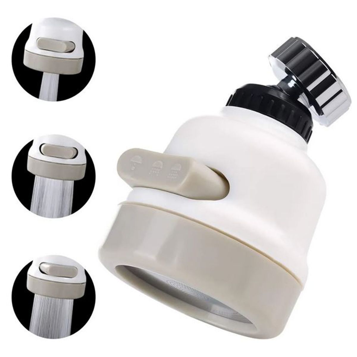 GENERICO - Adaptador Grifo Lavaplatos Giratorio 2 Chorros